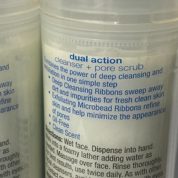 Olay Dual Action Cleanser Pore Scrub Daily Exfoliating 2 Bottles DISCONTINUED - Picture 9 of 13